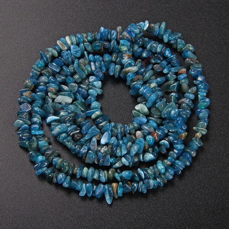 Thumbnail: Natural Gravel Stone Beads Lapis Lazuil Bostwana Sodalite Chips Bead Uncut 3-5Mm