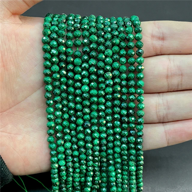 Miniaturbild: 2 3Mm Natural Muticolor Gems Stone Bead Small Faceted Loose Spacer Beads 38Cm