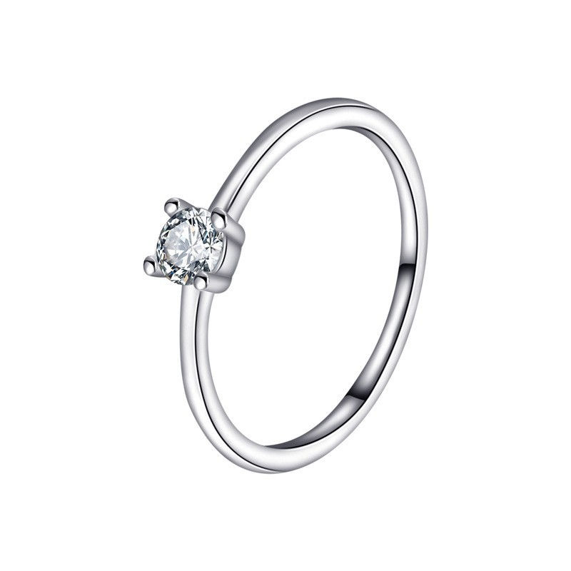 Miniature : 925 Pure Silver circular Zircon ring Fashion High Quality ring for Women