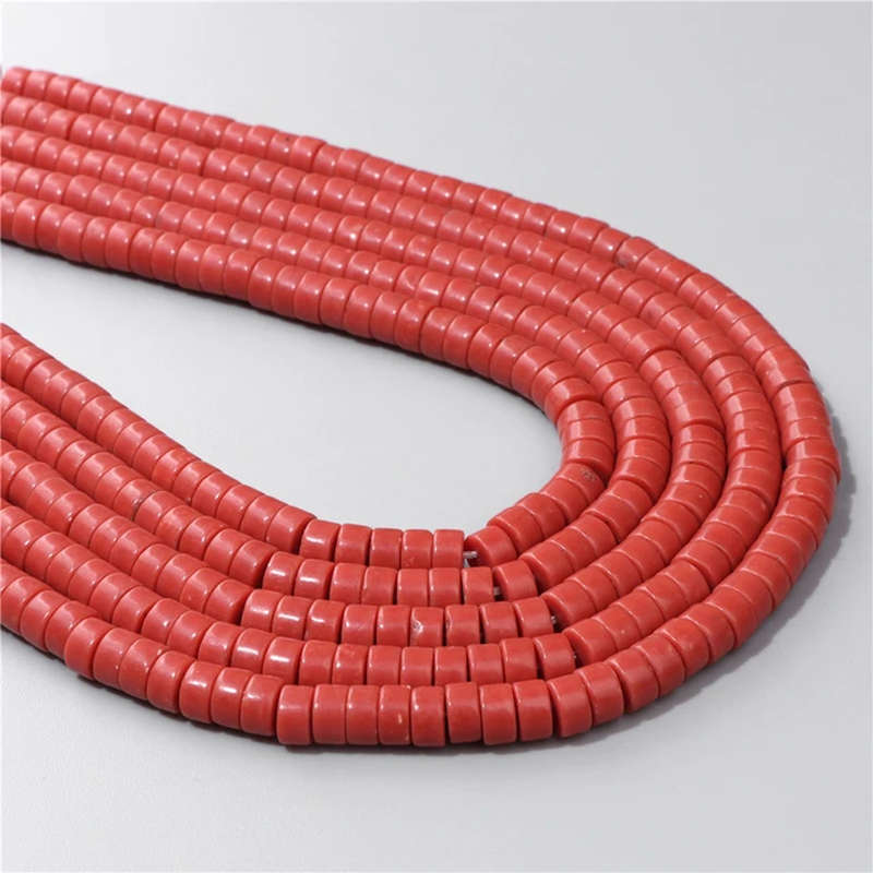 Miniaturbild: Natural Flat Round Disc Bead 6X3MM Sea Sediment Amethyst Rondelle Stone Bead 