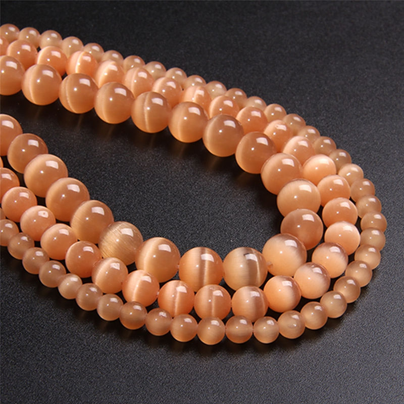 Miniaturbild: Multicolors Cat Eye Glass Beads Opal Loose Bead For Jewelry Making & Bracelet