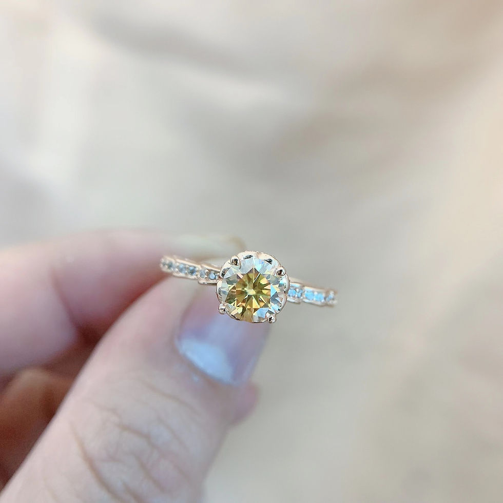 Thumbnail: Sparkling Flower D Color 1CT Moissanite Engagement Ring For Women S925 Sterling 