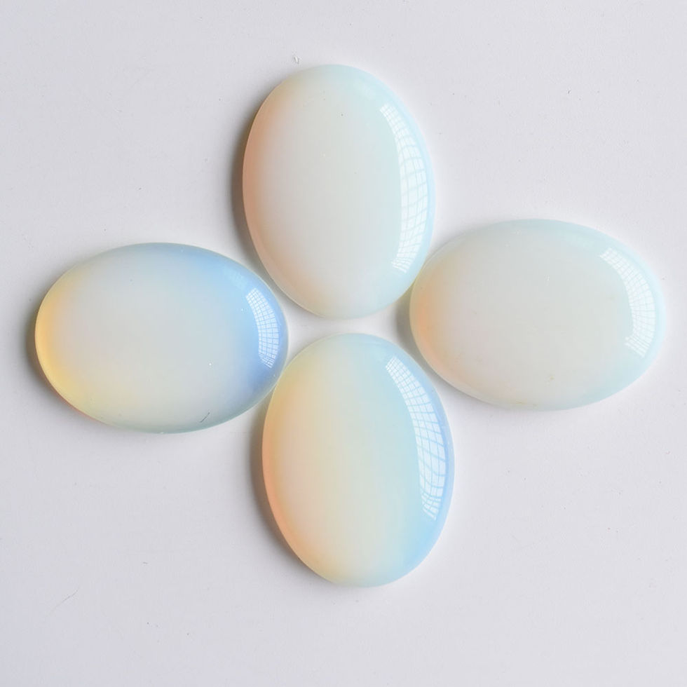 Miniatura: Wholesale 10pcs/lot natural stone mixed oval CABOCHON 30x40mm for DIY jewelry 