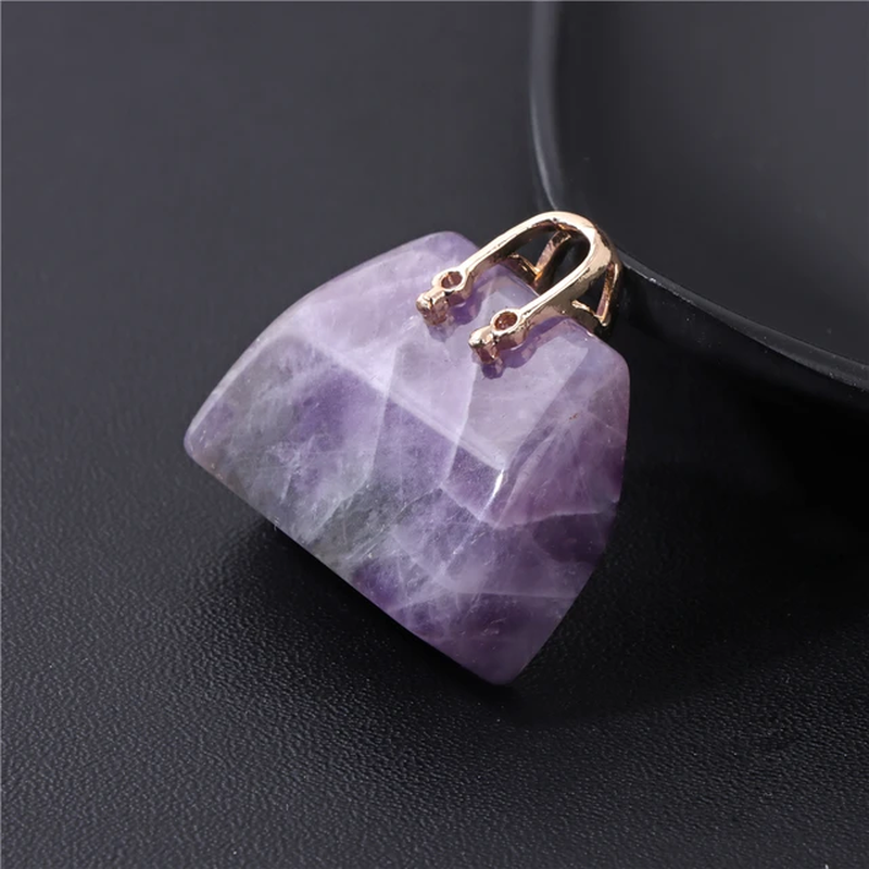 Miniature : 2Pcs/Lot Natural Gemstone Handbag Crystal Healing Bag Home Decoration Ornament 