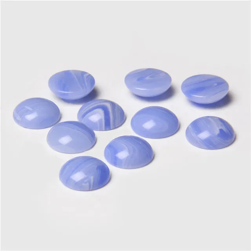 Miniatura: 4/6/8/10/12/14Mm Natural Gemstone Cabochon Round Semi-Precious Bead 10Pcs/Lot