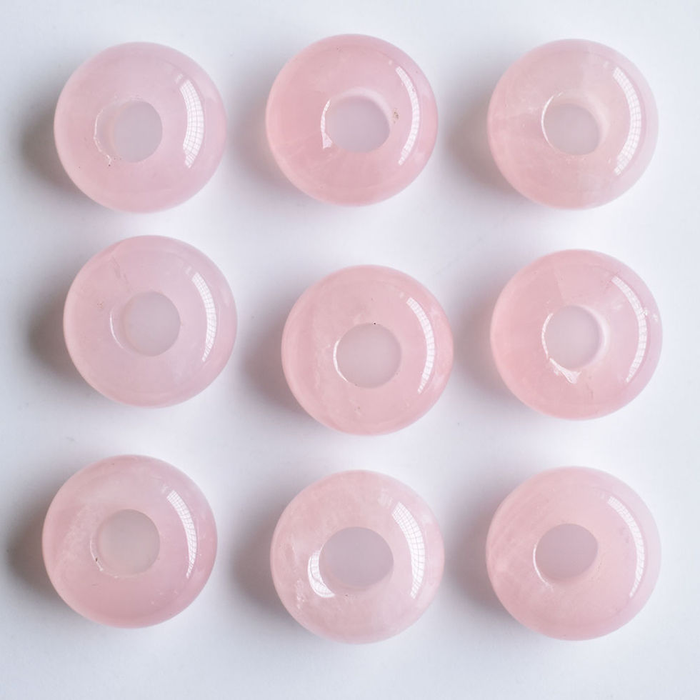 Miniaturbild: Natural stone mixed round shape big hole bead For bracelet 50pcs/lot wholesale 