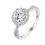 Miniature : Sparkling D Color 1CT 6.5mm Moissanite Rings For Women Lady Fine Jewelry S925 Si
