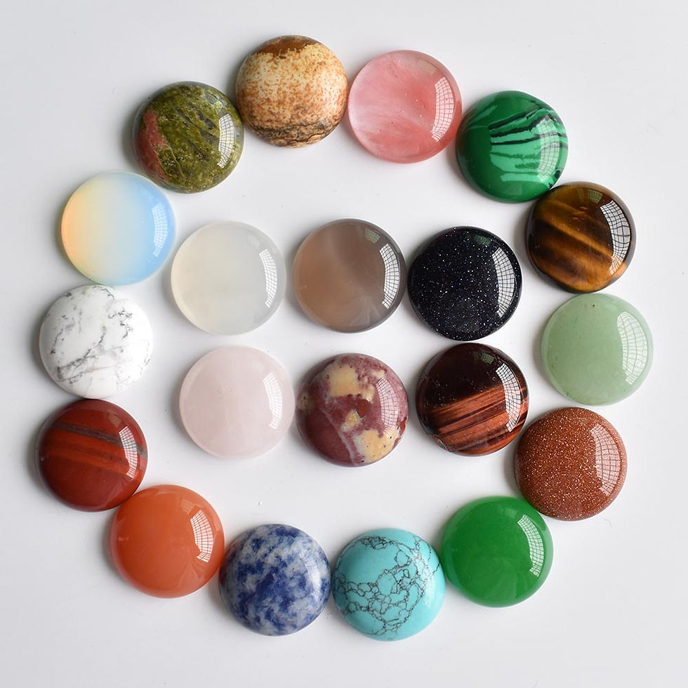 Miniatura: Wholesale high quality natural stone, all sizes of round no hole beads 