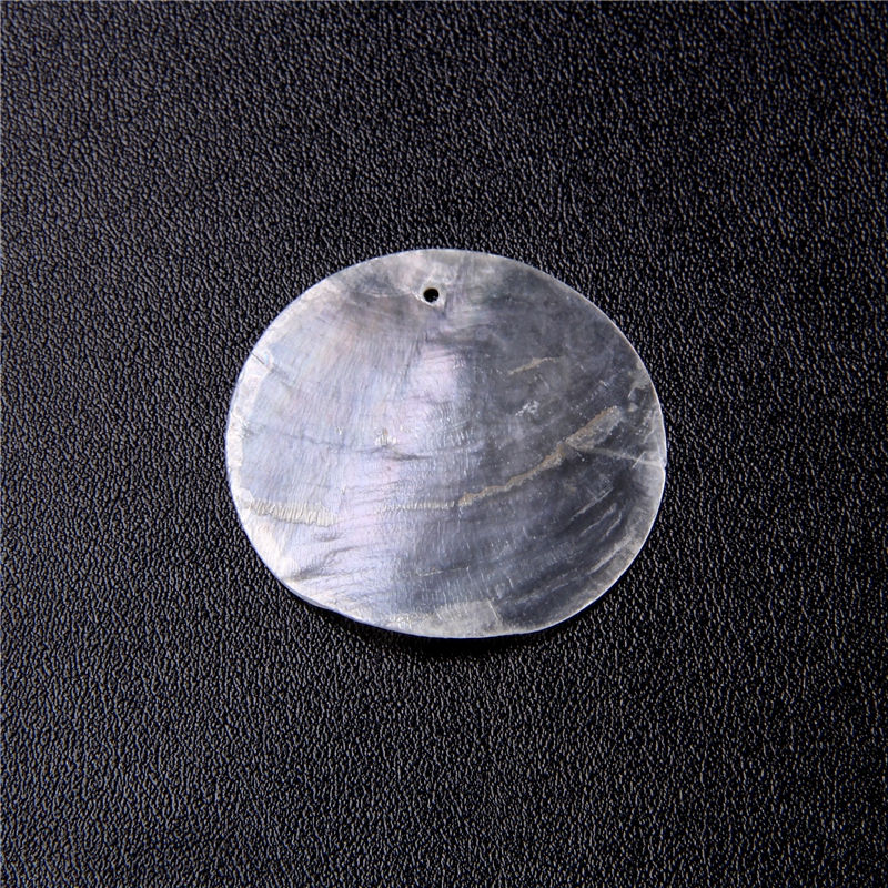 Miniature : 100% Pure Natural Mirror Freshwater Shell Flat Round Shell Beads Charms Jewelry 