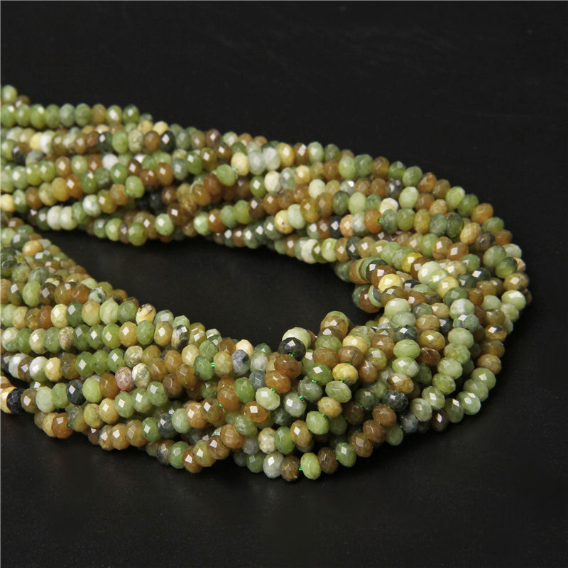 Miniaturbild: 3x4mm Quartz Rondel Beads Faceted Agate Amazonite Sadalite Jade Bead For Jewelry