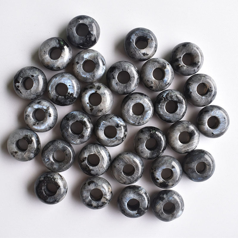 Miniaturbild: Natural stone mixed round shape big hole bead For bracelet 50pcs/lot wholesale 