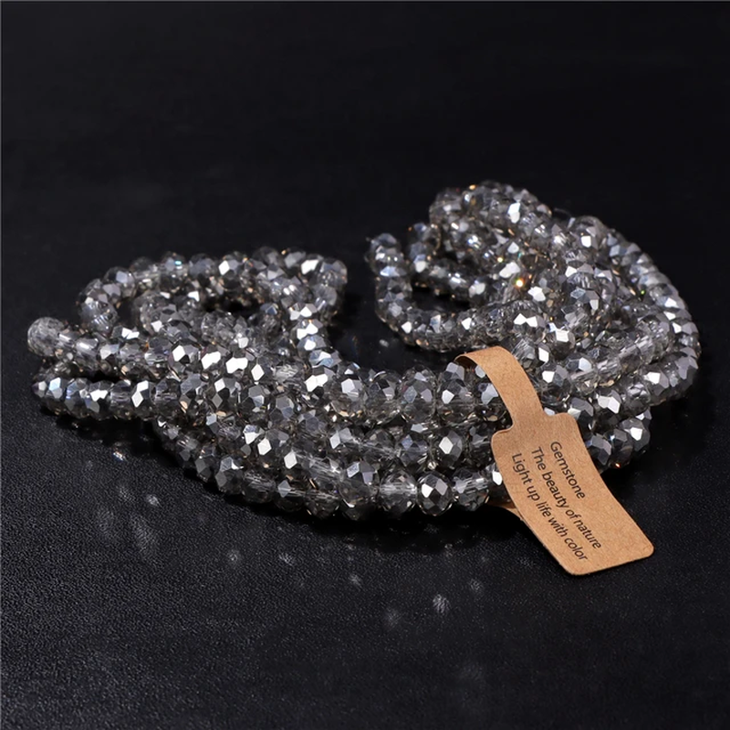 Miniaturbild: 4X6Mm/5X8Mm Rondelle Crystal Beads AB Color Faceted Loose Glass Bead for Jewelry