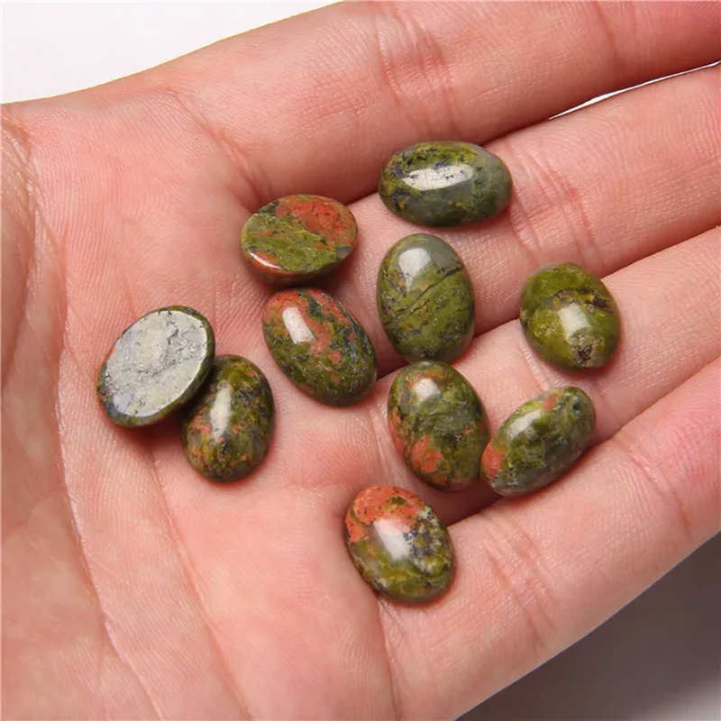 Miniatura: 10Pcs/Lot Natural Stone Cabochon 8-25MM Tiger Eye Agat Oval Cameo Fit DIY Beaded