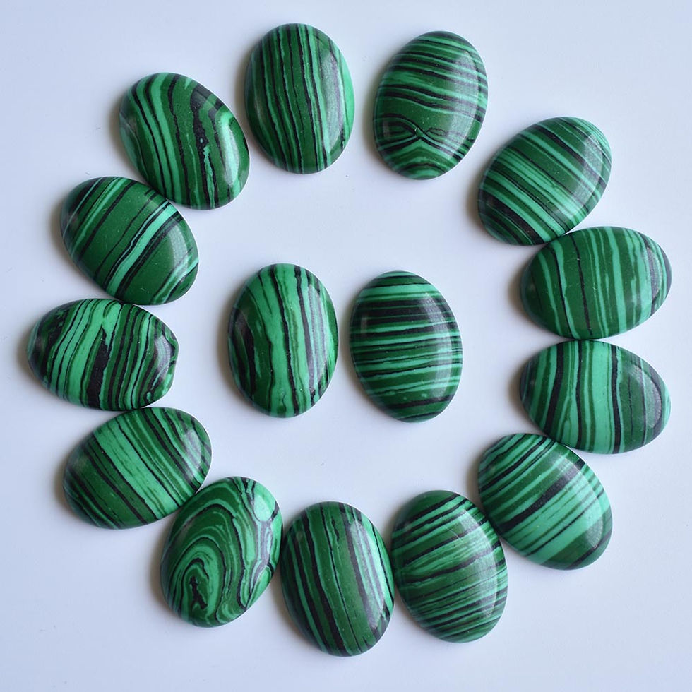 Miniaturbild: Wholesale 30pcs 18x25mm natural gemstones mixed oval CABOCHON bead for jewelry 