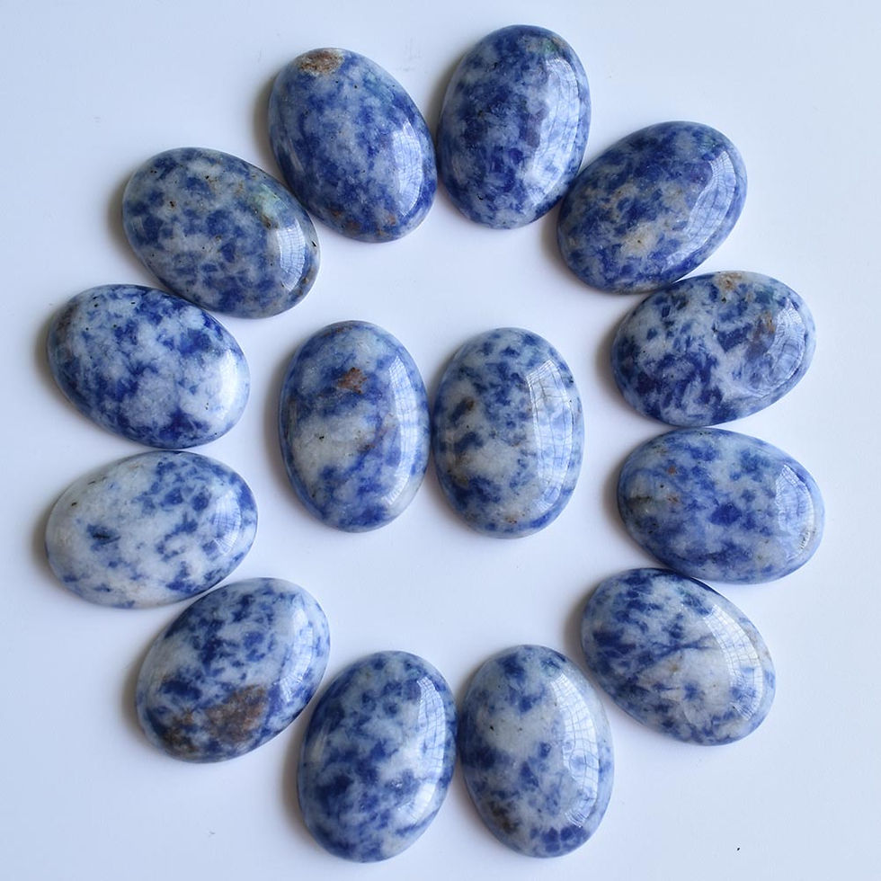 Miniaturbild: Wholesale 30pcs 18x25mm natural gemstones mixed oval CABOCHON bead for jewelry 
