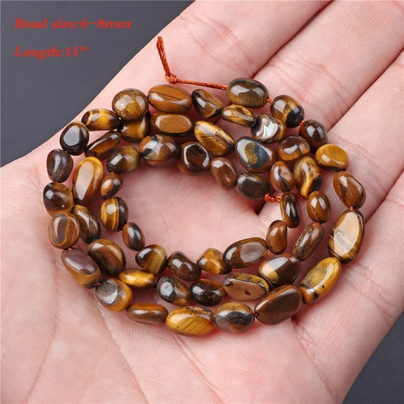 Miniaturbild: 45Kind Tiger Eye Stone Bead Natural Round Faceted Square Loose Beads Fit Fashion
