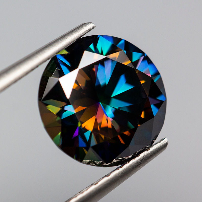 Miniatura: New Rainbow-purple Color Moissanite Stone 0.5-5.0ct Certified Moissanite