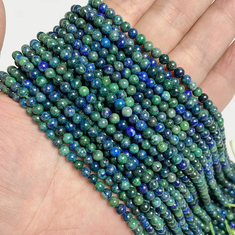 Miniature : 4Mm Natural Pink Rhdonite Jaspers Beads Round Jade Loose Bead for Jewelry 15''