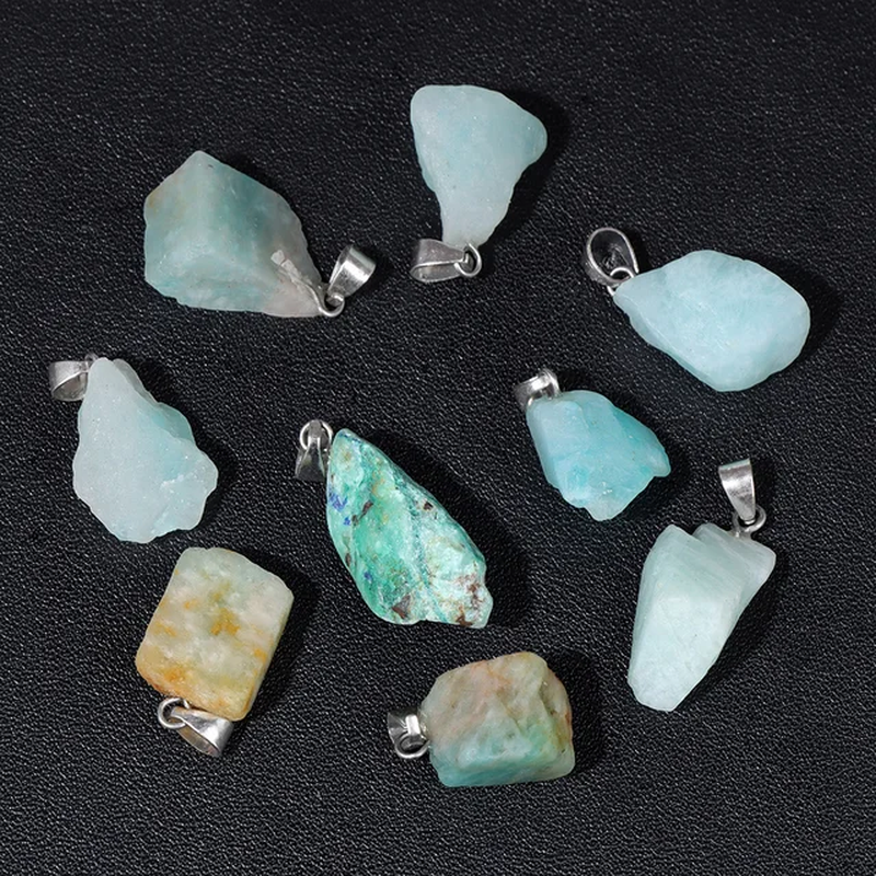 Miniatura: 5Pcs/Lot Natural Stone Pendant Irregular Rough Quartz Crystal Energy Charms 