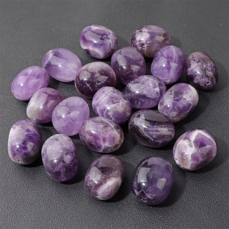 Thumbnail: 5Pcs/Lot Natual Stone Beads Oval Irregular Quartz Agate Loose Charm Bead  