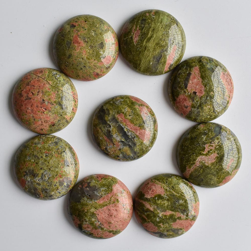 Miniaturbild: Wholesale 10pcs/lot hight quality natural stone mixed round cabochon bead 30mm 