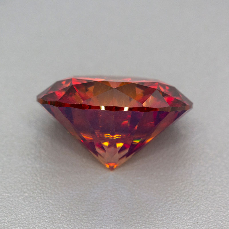 Miniaturbild: New Garnet Color Plum Blossom Cut Moissanite Stone with Certificate 0.5-5.0ct