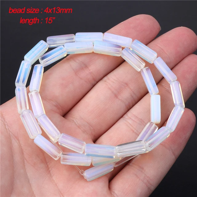 Miniaturbild: Natural Opal Beads round Square Chips Opalite Stone Bead Fit DIY Women Bracelets