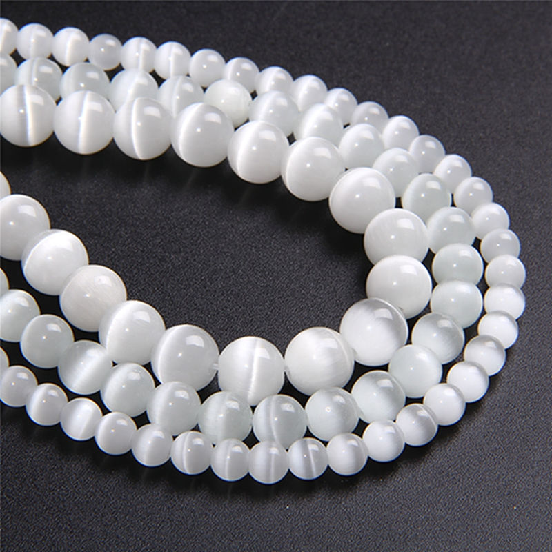 Miniaturbild: Multicolors Cat Eye Glass Beads Opal Loose Bead For Jewelry Making & Bracelet