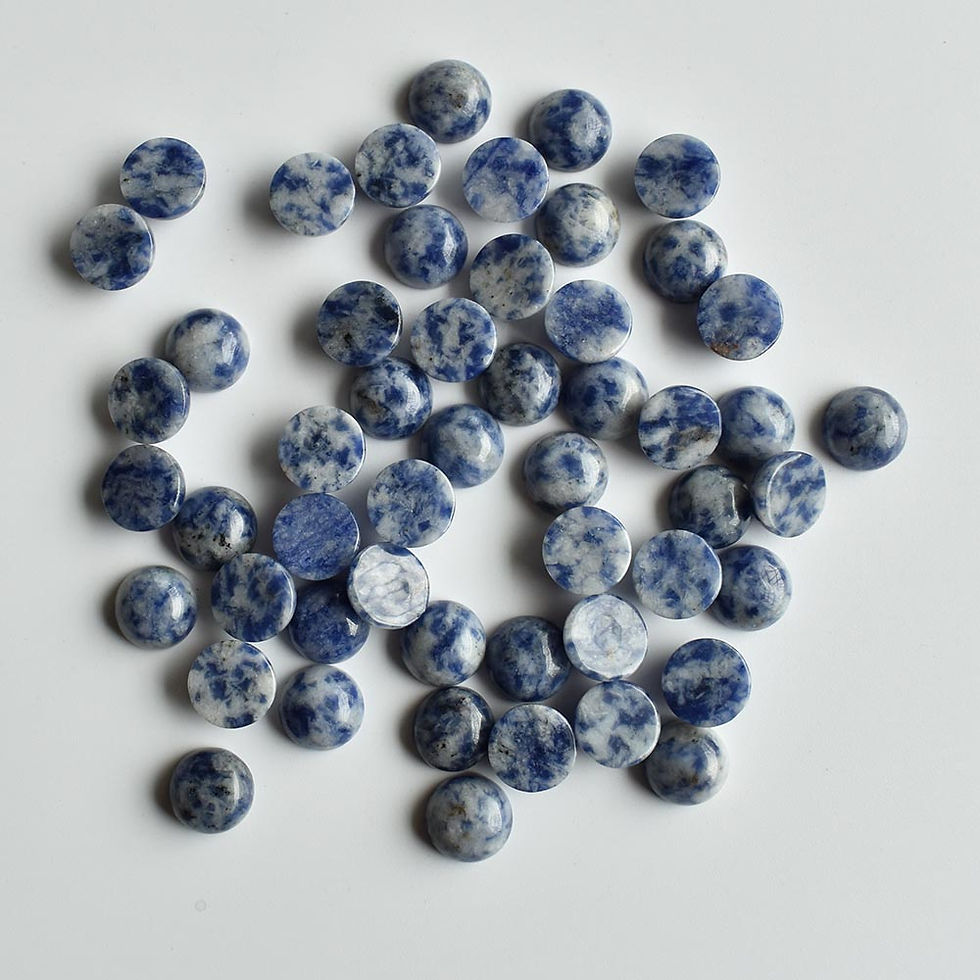 Miniaturbild: Natural stone mixed round cabochon beads for DIY 10mm wholesale 50pcs/lot 