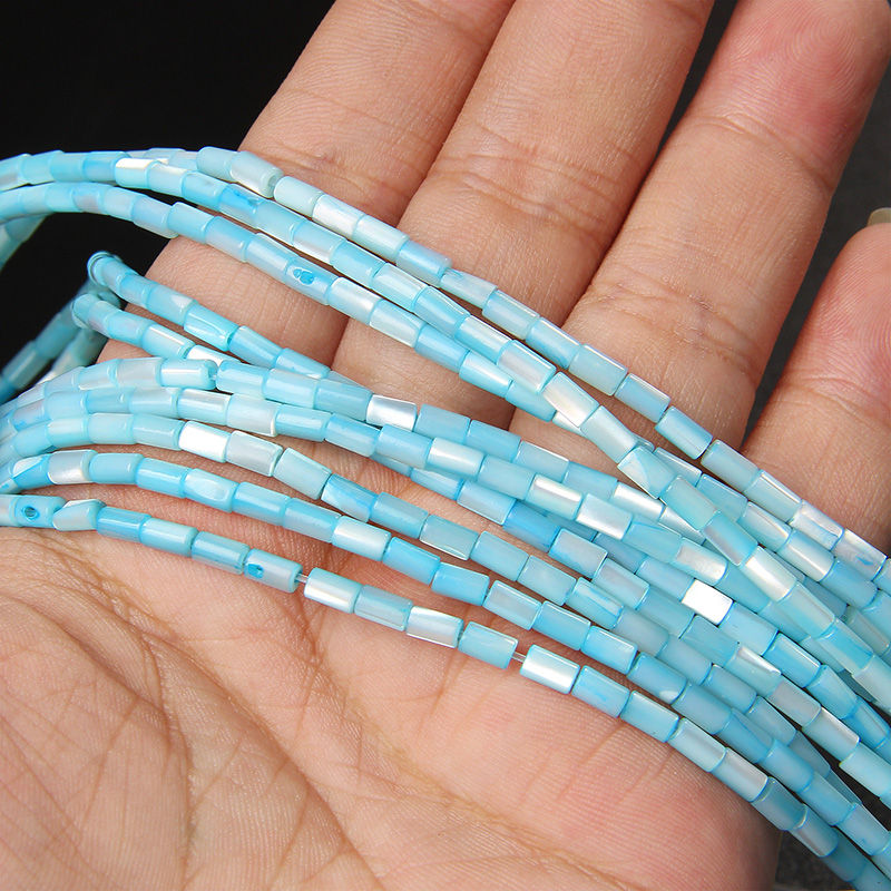 Miniaturbild: 3X5MM Natural Shell Beading Beads Cylinder Shape Loose Bead For Jewelry 