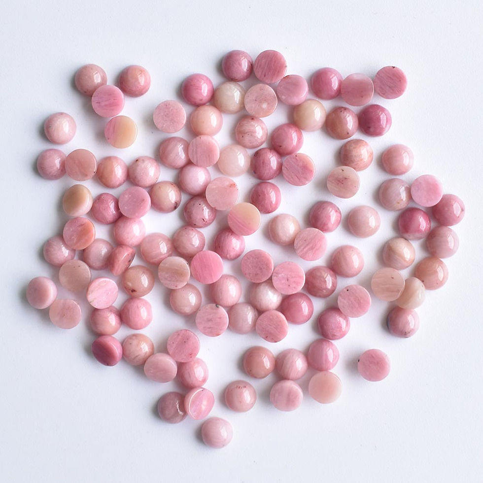 Miniatura: Wholesale 100pcs Lapislazuli Amethyst natural stone mixed round cabochon 4mm 