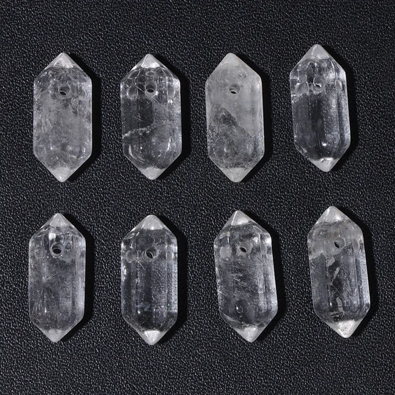 Miniaturbild: High Quality Hexagon Shaped Pendant Natural Gemstone Bead Energy Ore Stone Bead 