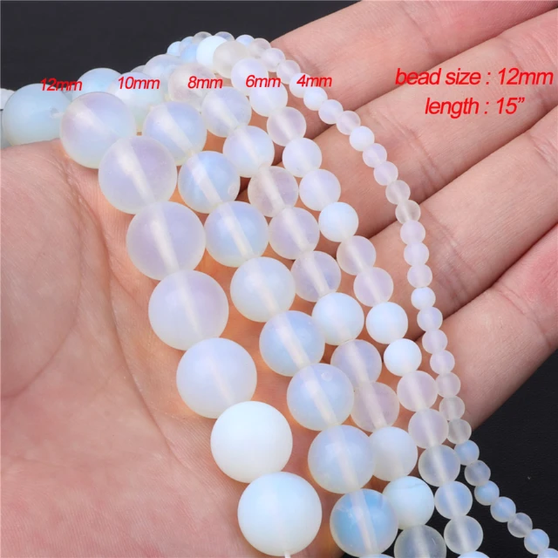 Miniaturbild: Natural Opal Beads round Square Chips Opalite Stone Bead Fit DIY Women Bracelets