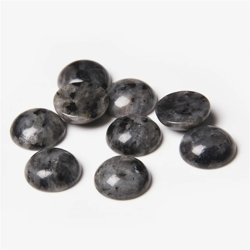 Miniatura: 4/6/8/10/12/14Mm Natural Gemstone Cabochon Round Semi-Precious Bead 10Pcs/Lot