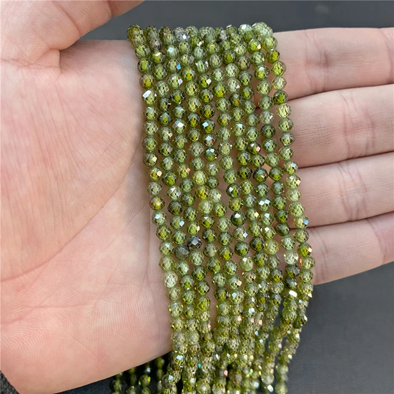 Miniaturbild: 2 3Mm Natural Muticolor Gems Stone Bead Small Faceted Loose Spacer Beads 38Cm