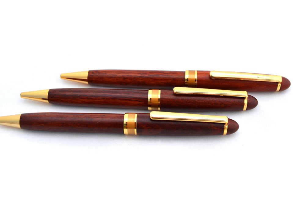 Thumbnail: Jarrah wooden Pen Box and Pen sets