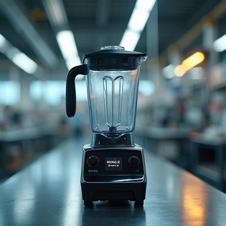 A commercial blender on table