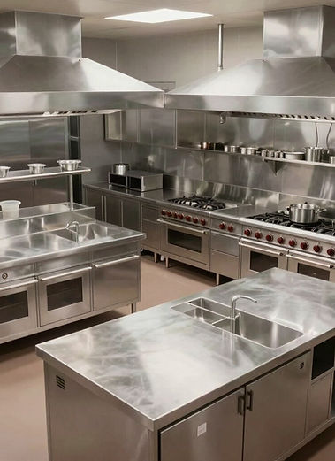Commercial kitchen setup