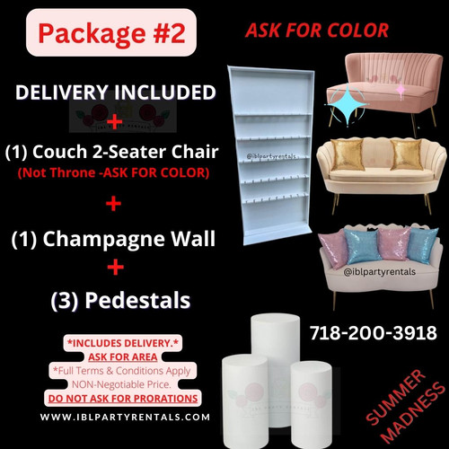 NY or NJ Delivery of Package 2 Baby Shower Chairs