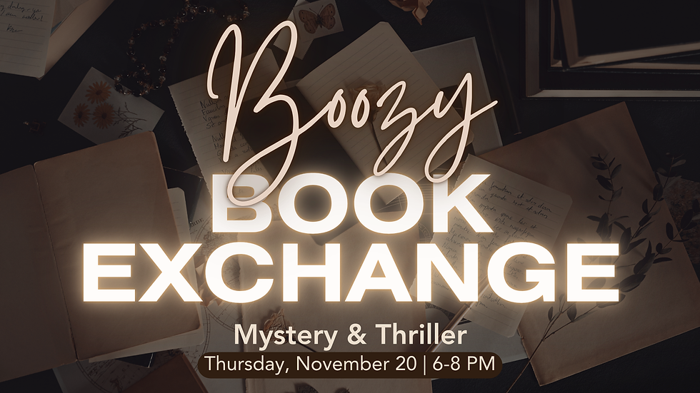 Boozy Book Exchange: Mystery & Thriller