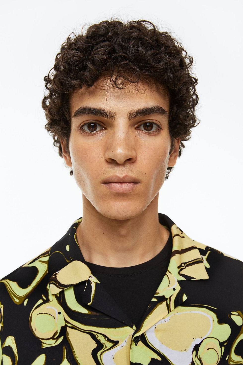 Thumbnail: Marble Print Designer Oversized Shirt