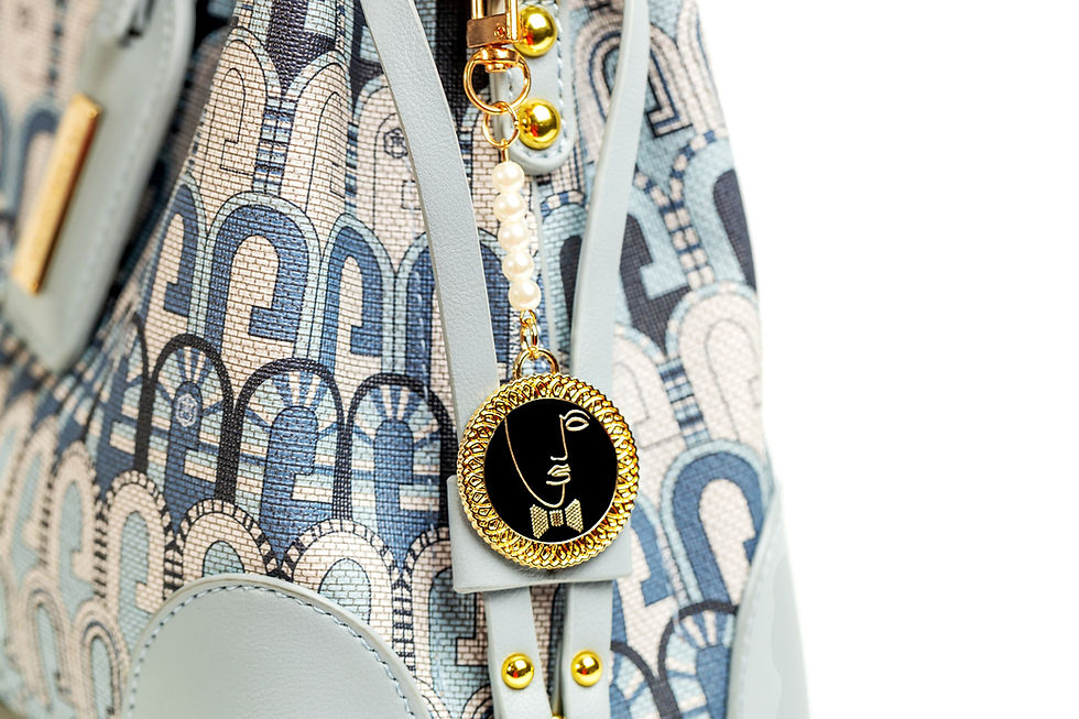 Thumbnail: FLAMBOYANT® - Arch Window Monogram Hobo Handbag