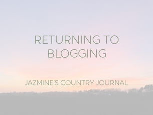 Returning To Blogging