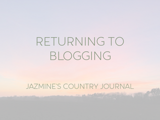 Returning To Blogging