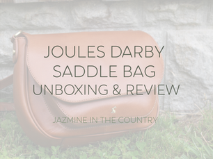 Joules Darby Leather Saddle Bag Unboxing & Review
