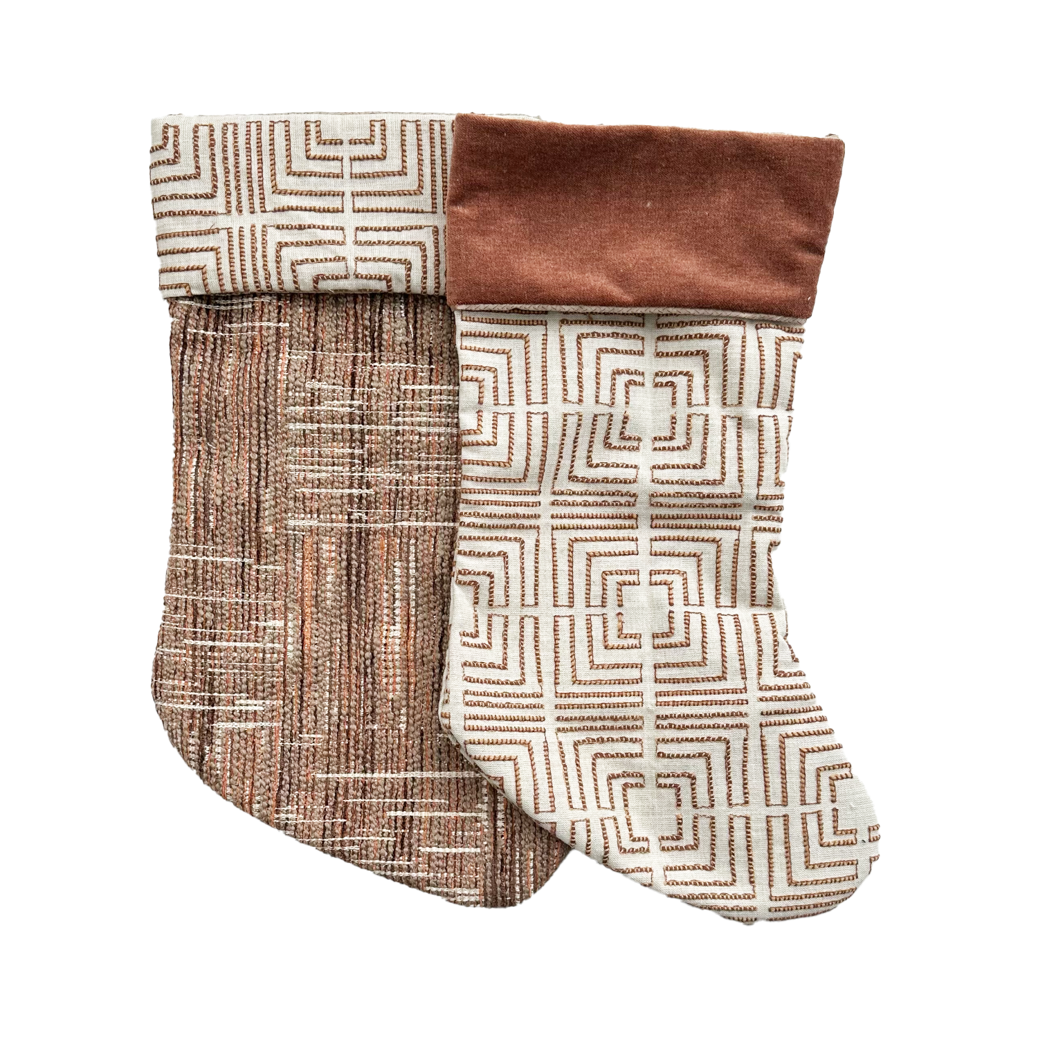 Upcycled Stocking Set of 2