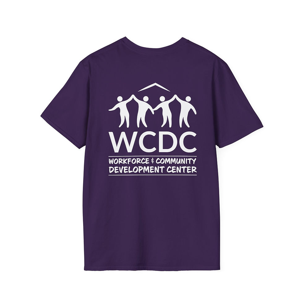 Thumbnail: WCDC Lapel & Back Unisex Softstyle T-Shirt