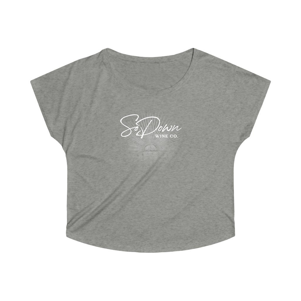 White Logo Women's Dolman Shirt