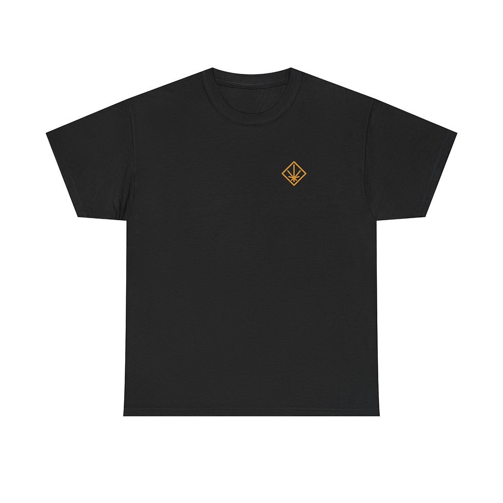 Thumbnail: Unisex Heavy Cotton Tee - Gold Front & Back