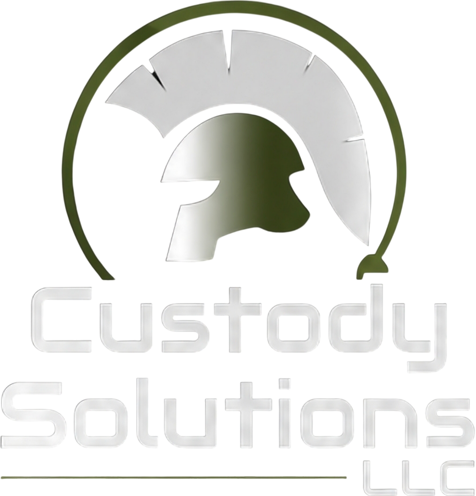 Custody Solutions Circle logo with stacked text